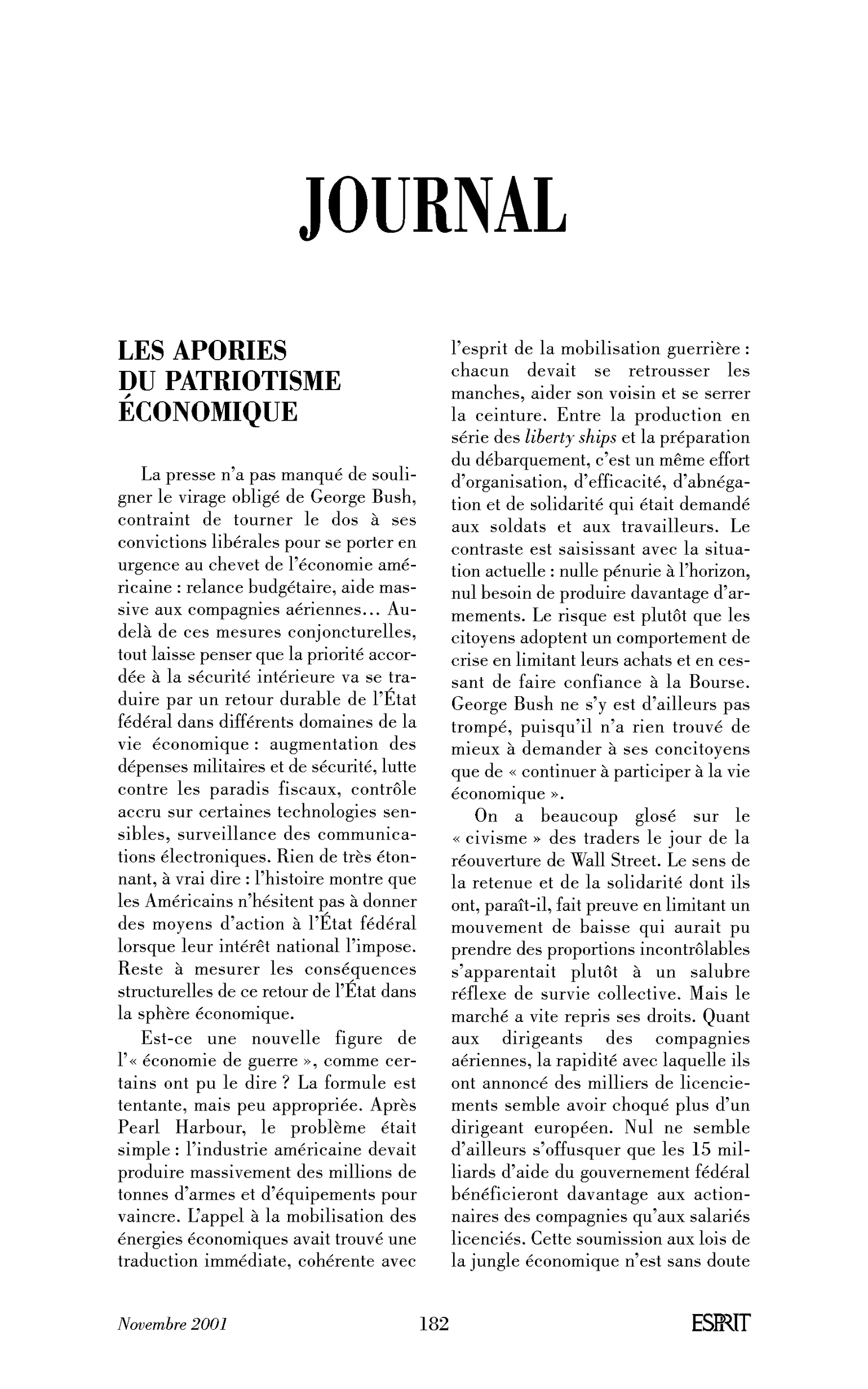 Les apories du patriotisme éonomique