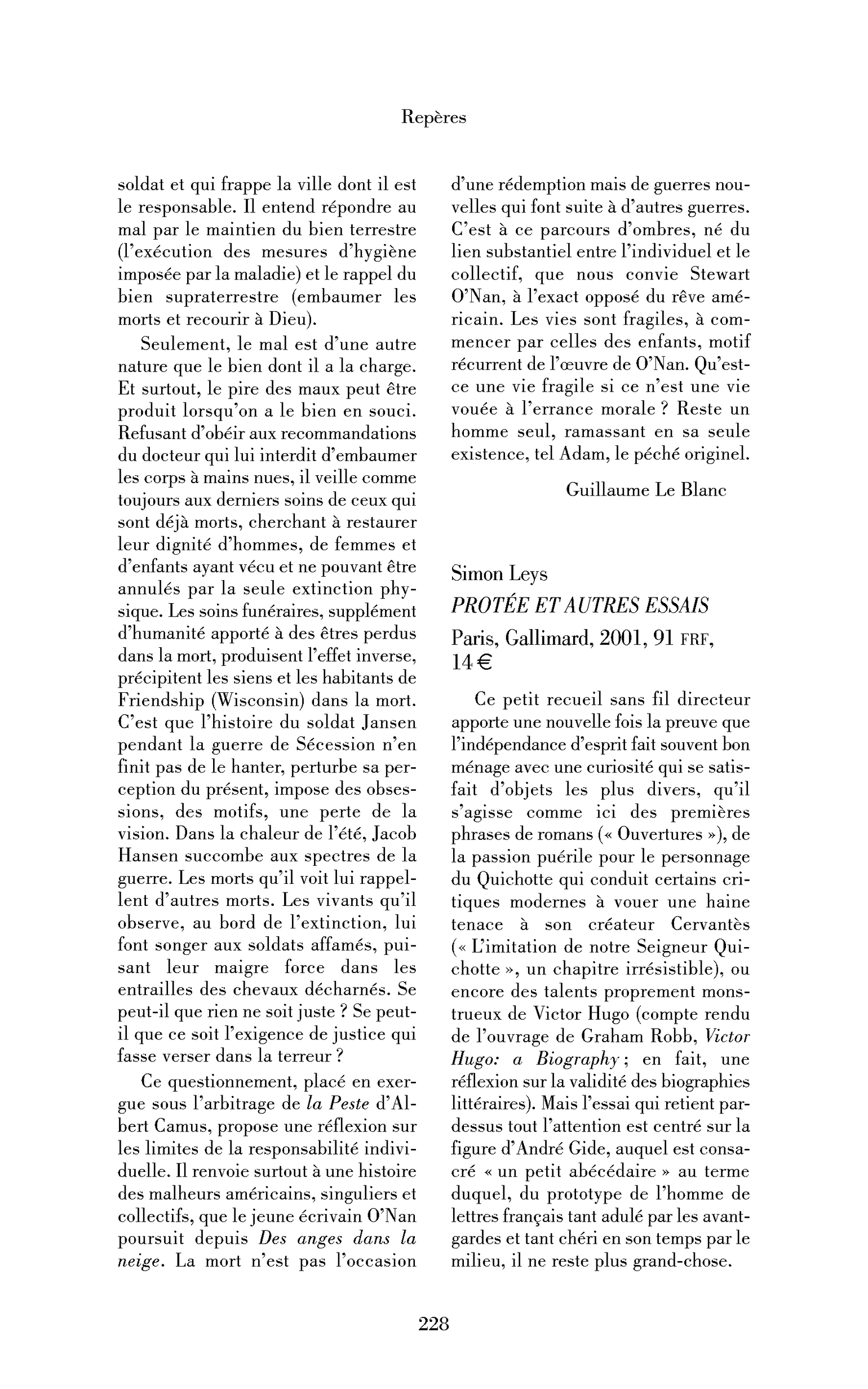 Simon Leys : Protée et autres essais