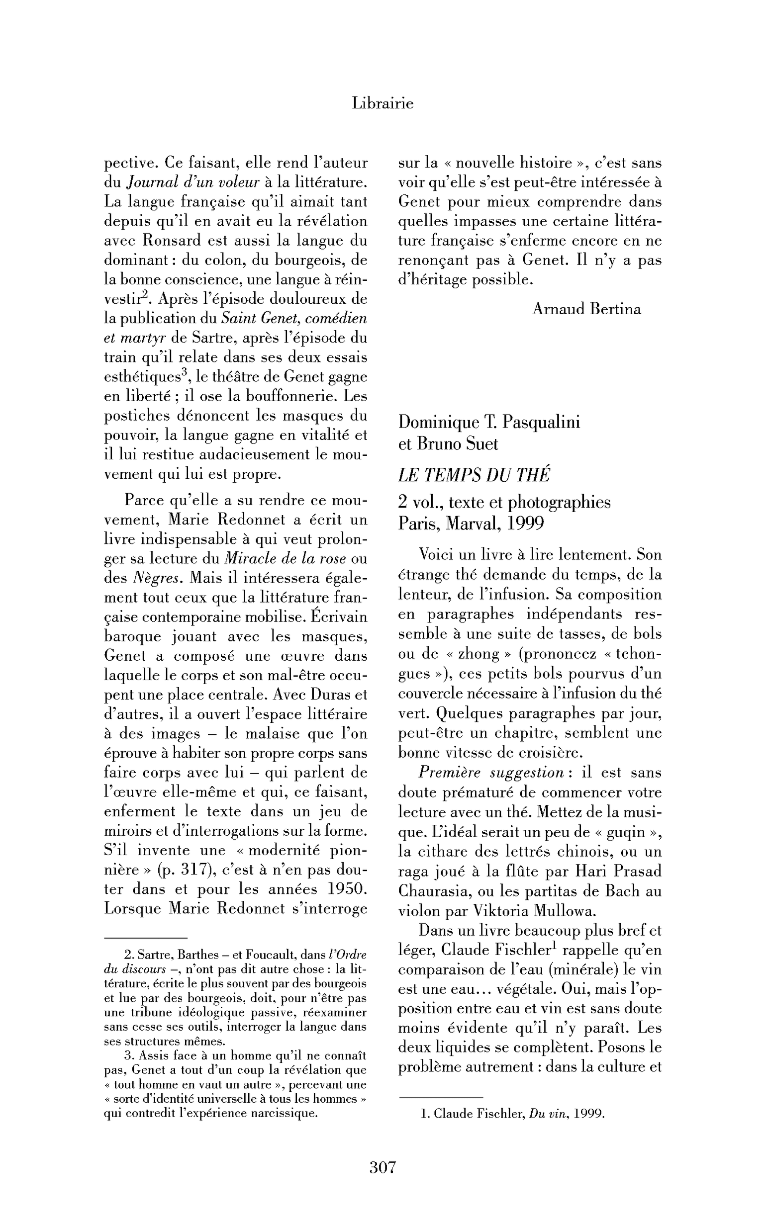 Dominique T. Pasqualini et Bruno Suet : le Temps du thé