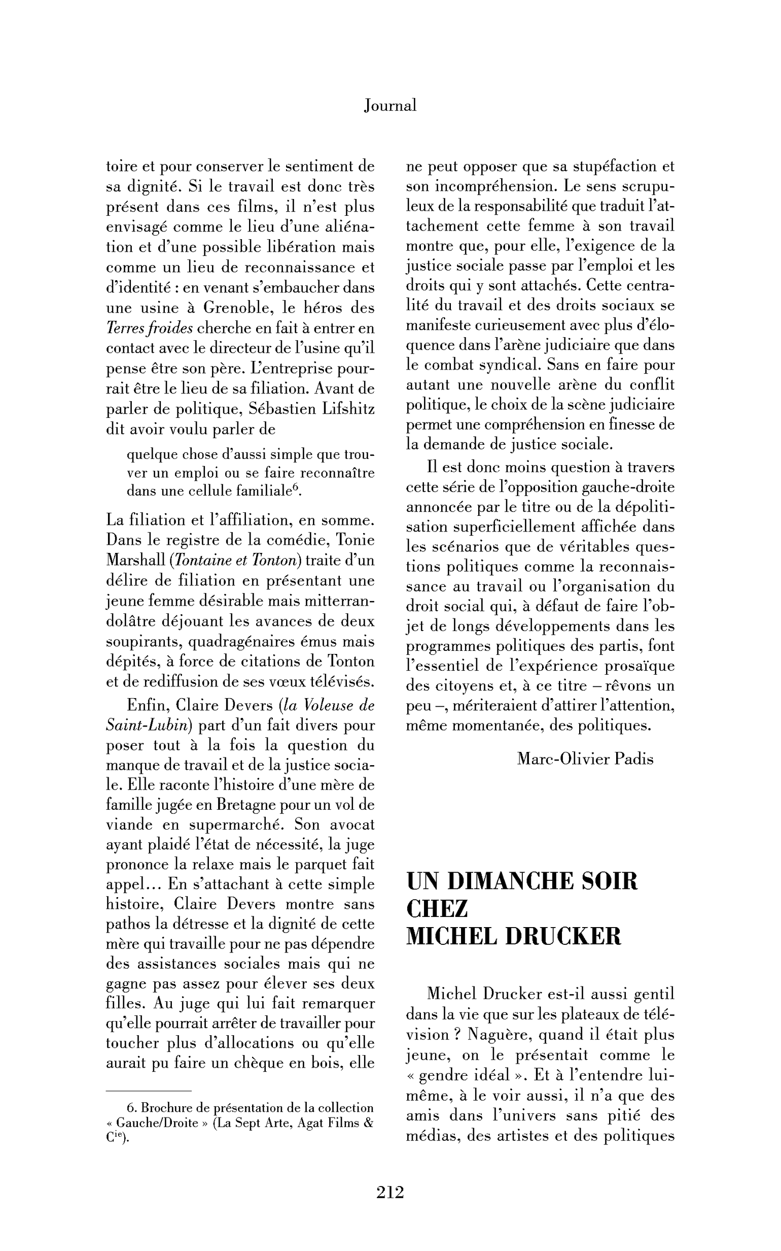 Un dimanche soir chez Michel Drucker