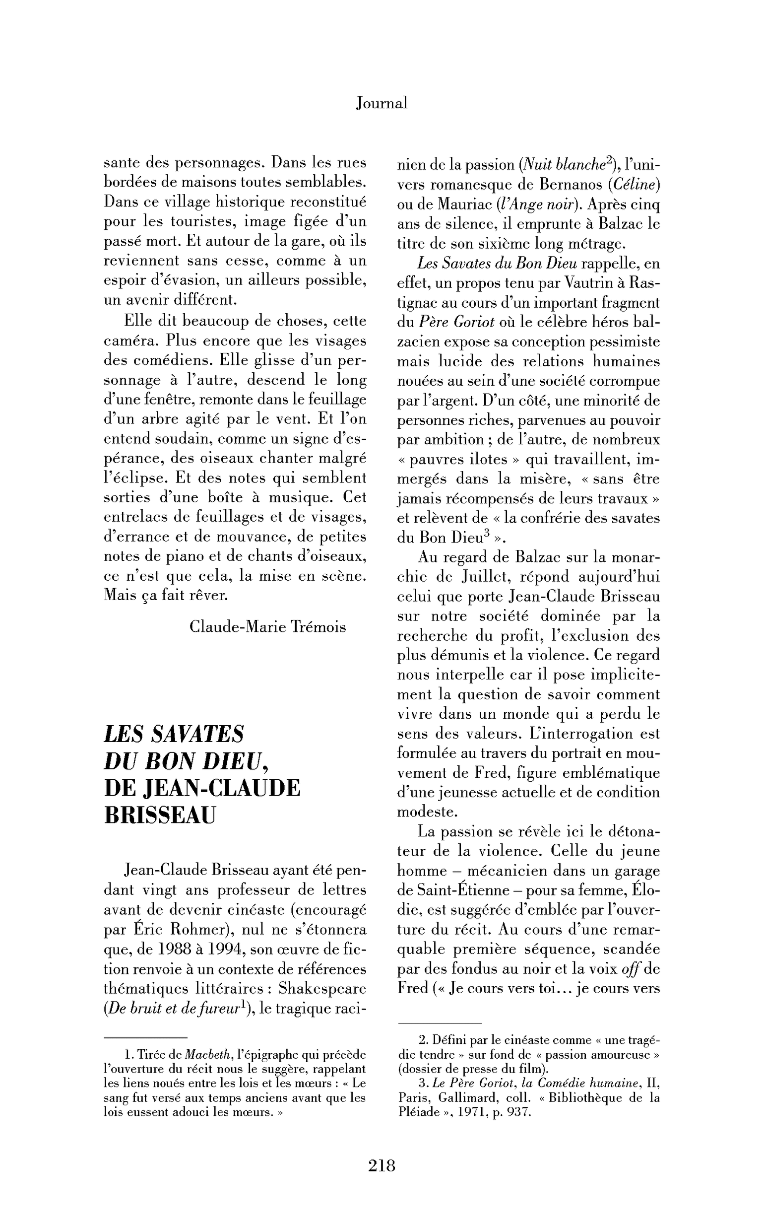 Les Savates du Bon Dieu, de Jean-Claude Brisseau