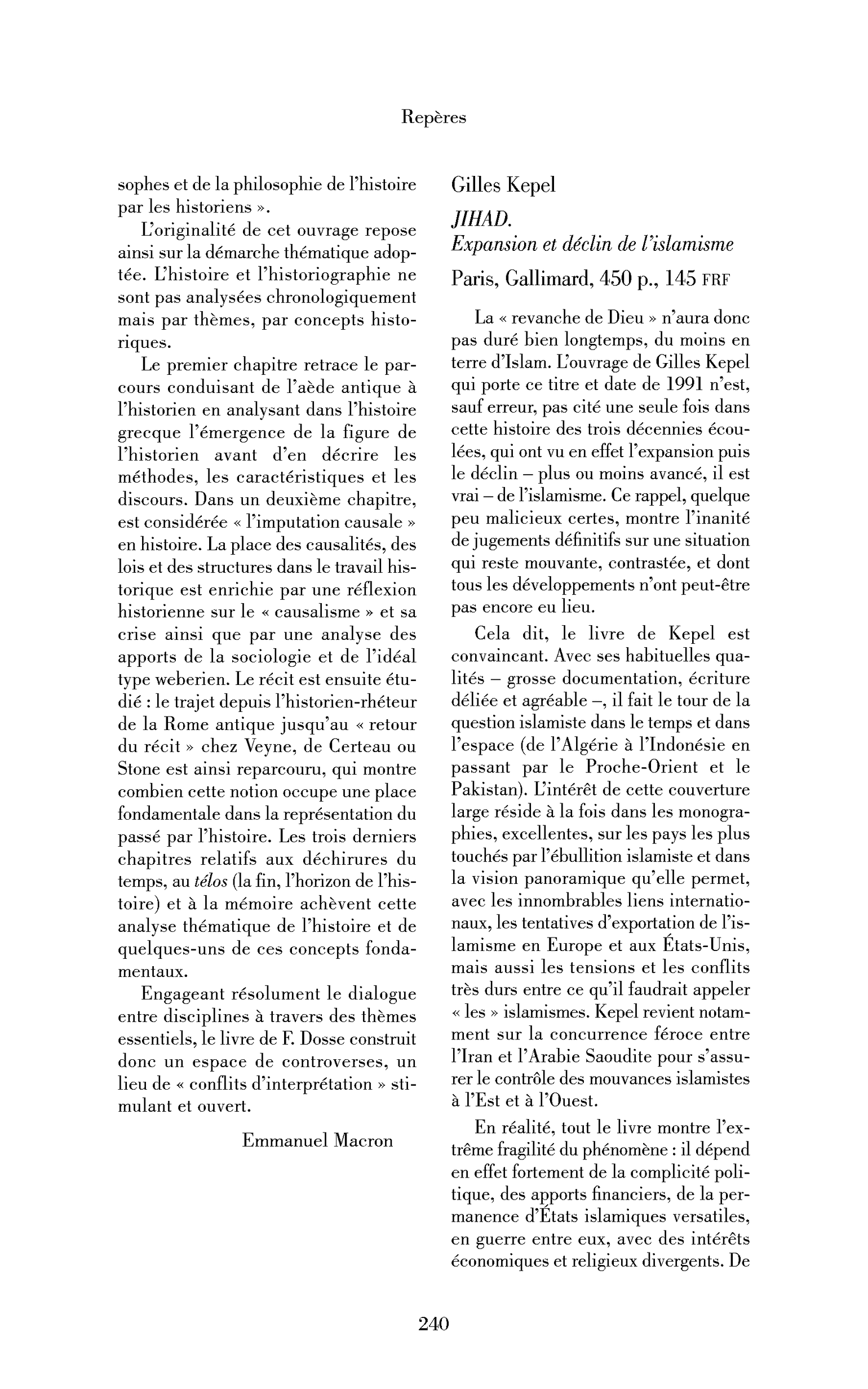 Gilles Kepel : Jihad. Expansion et déclin de l’islamisme