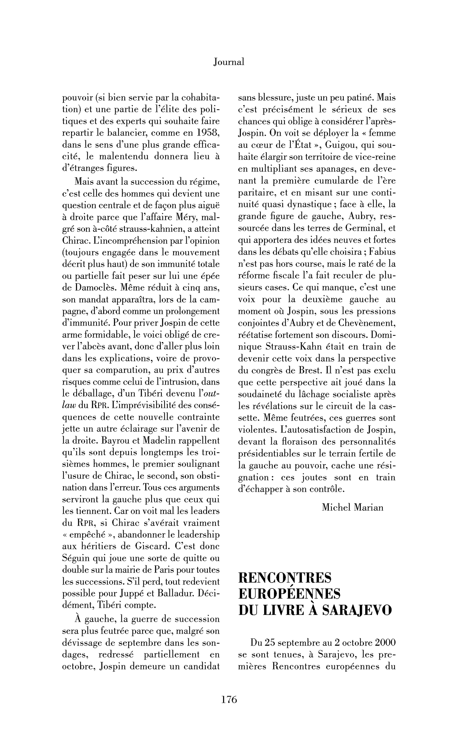 Rencontres européennes du livre à Sarajevo