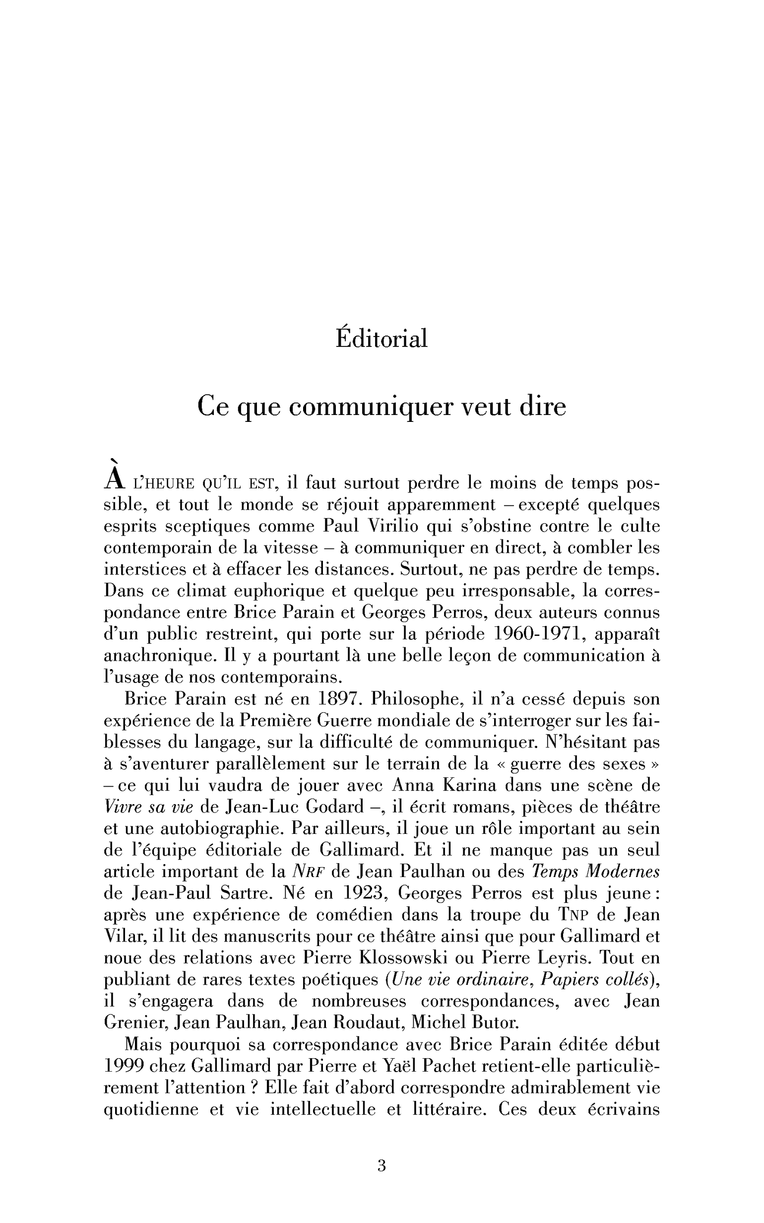 Ce que communiquer veut dire