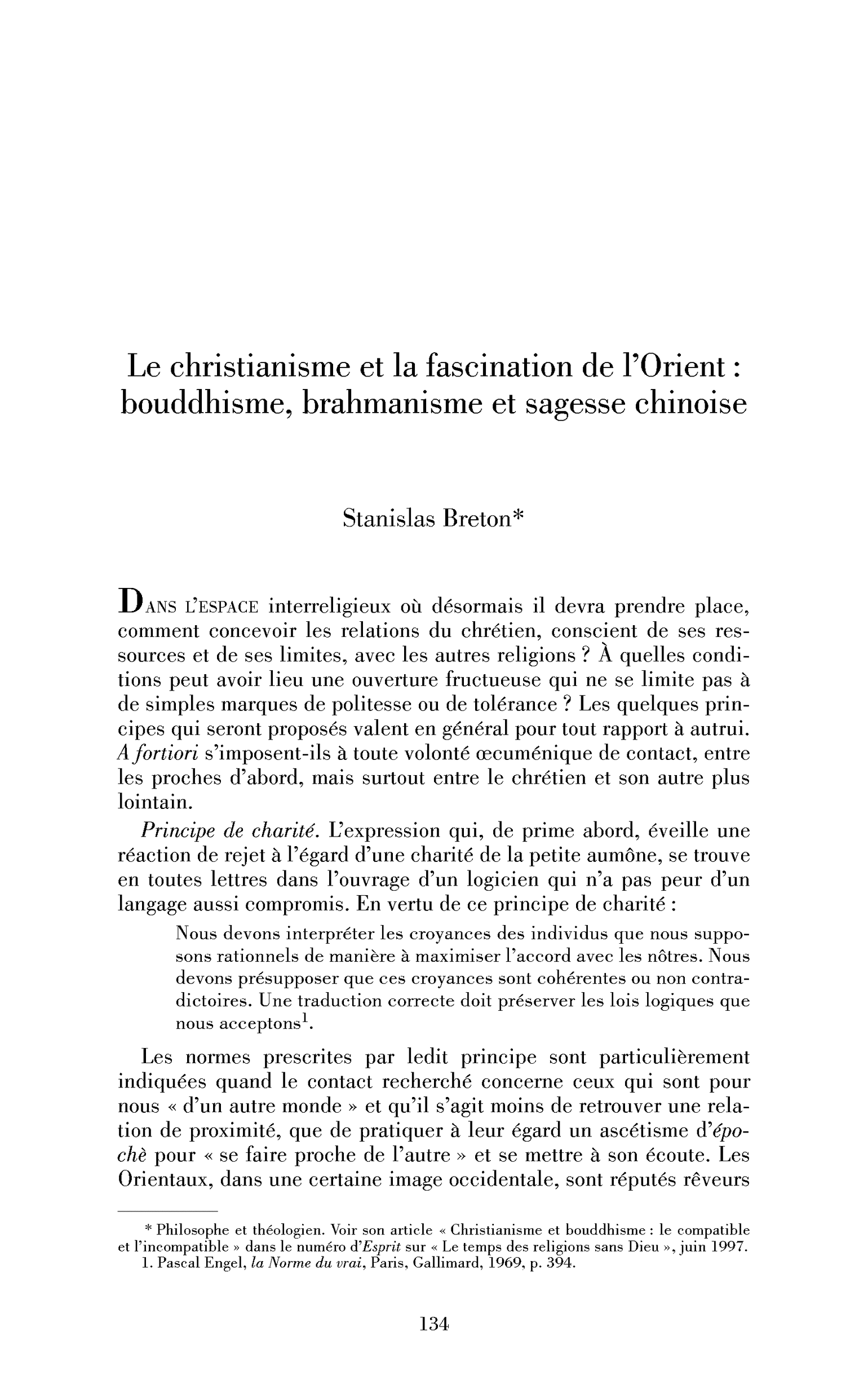 Le christianisme et la fascination de l’Orient : bouddhisme, brahmanisme, sagesse chinoise
