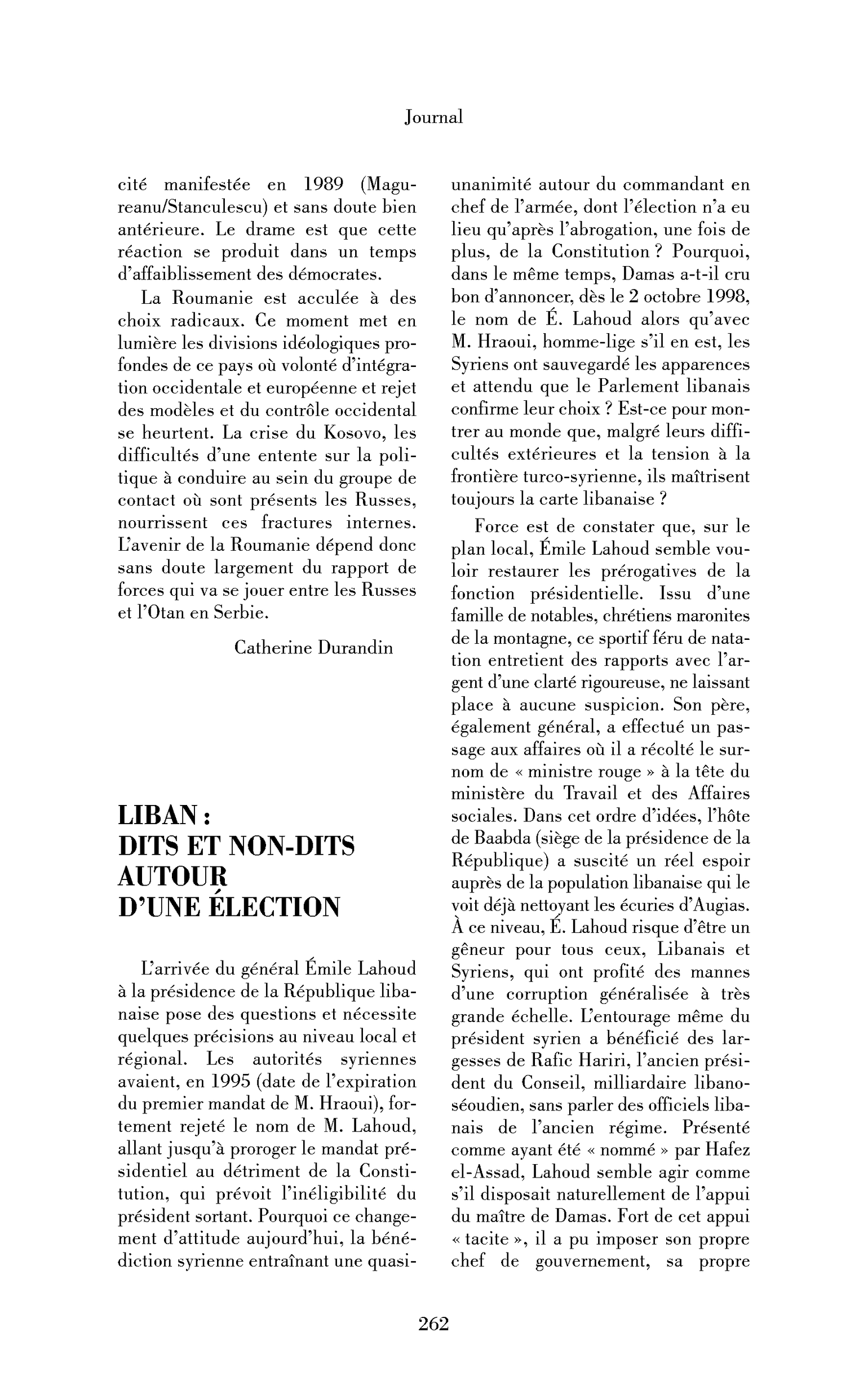 Liban : dits et non-dits autour d’une élection
