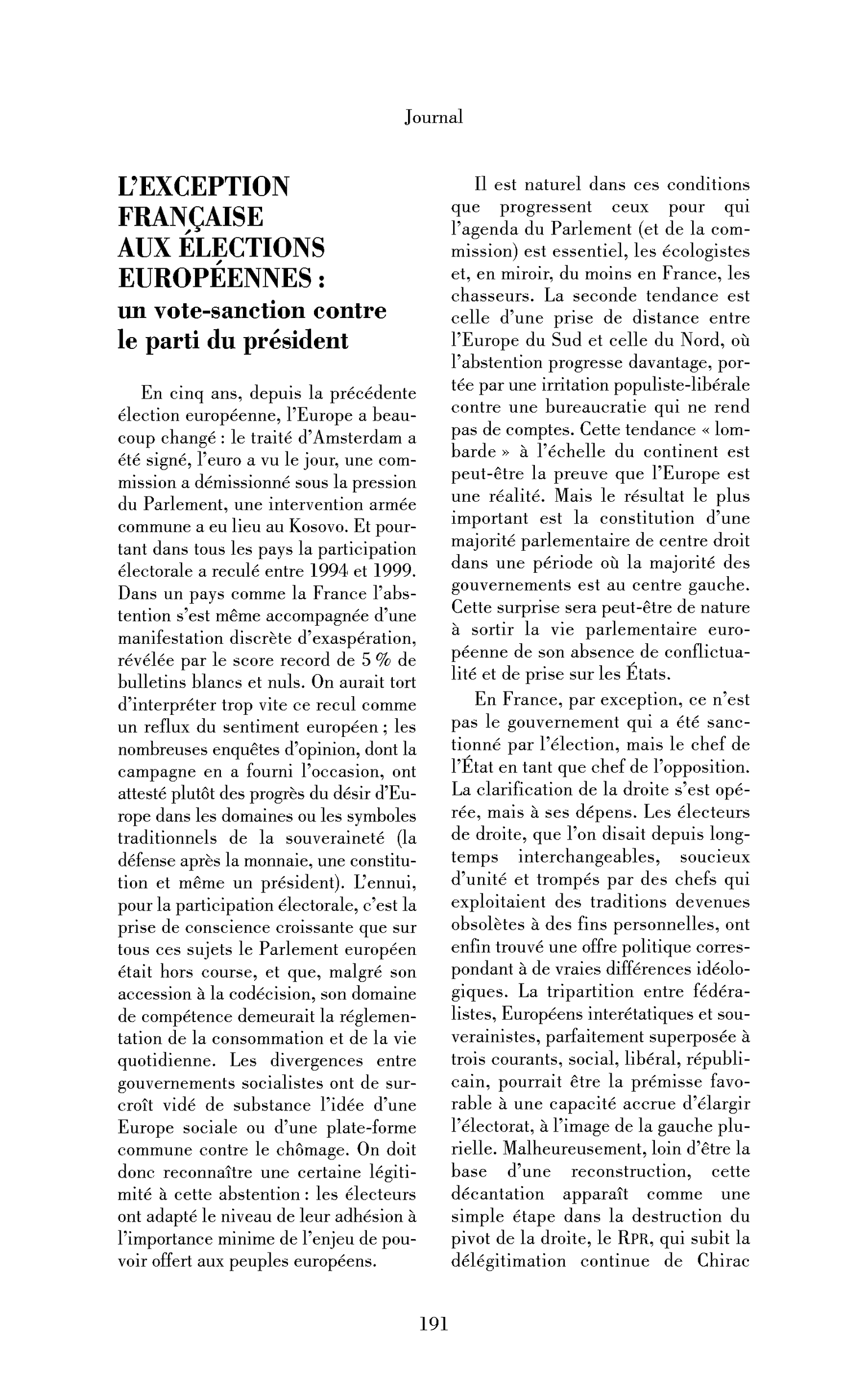 L’exception française aux élections européennes : un vote-sanction contre le parti du président