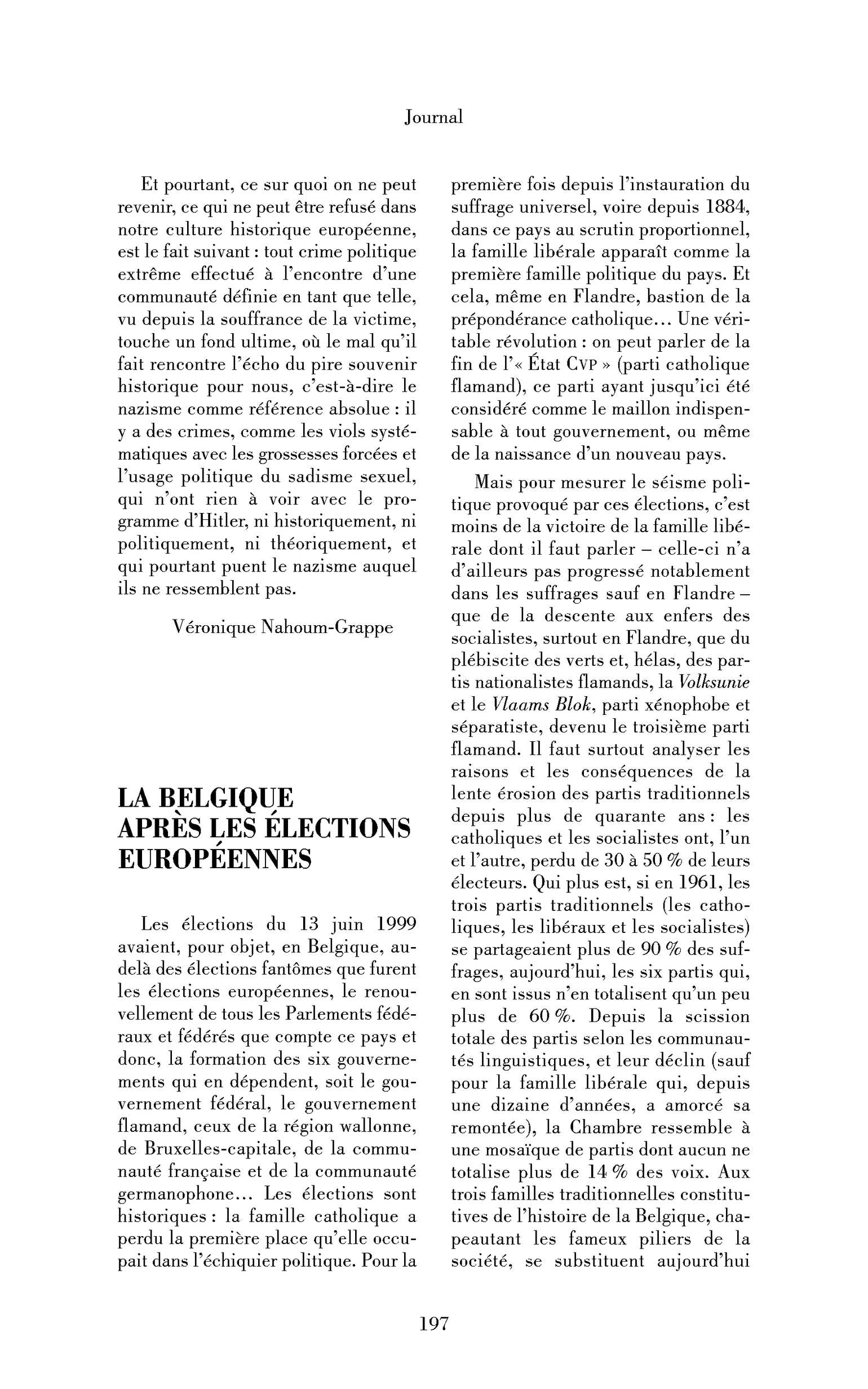 La Belgique après les élections européennes