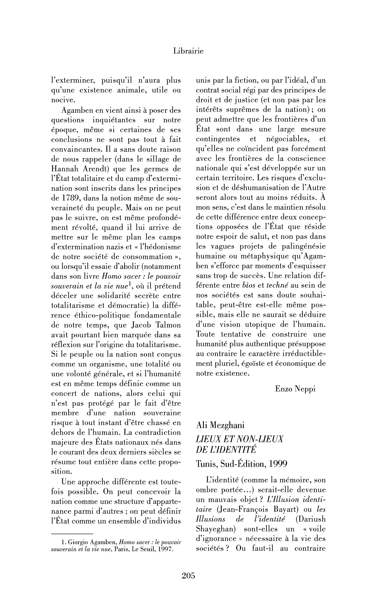 Ali Mezghani : Lieux et non-lieux de l’identité