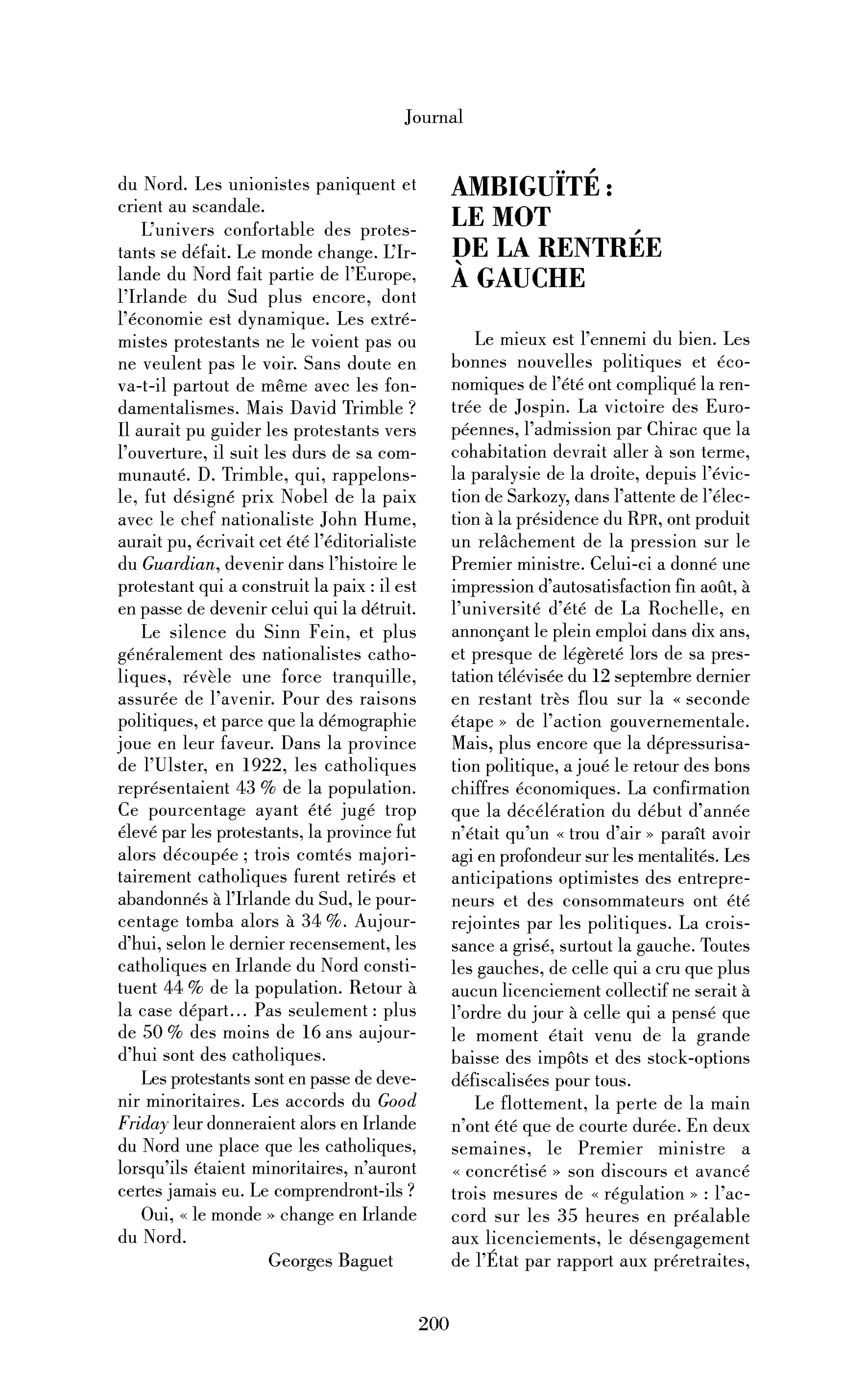 Ambiguïté : le mot de la rentrée à gauche