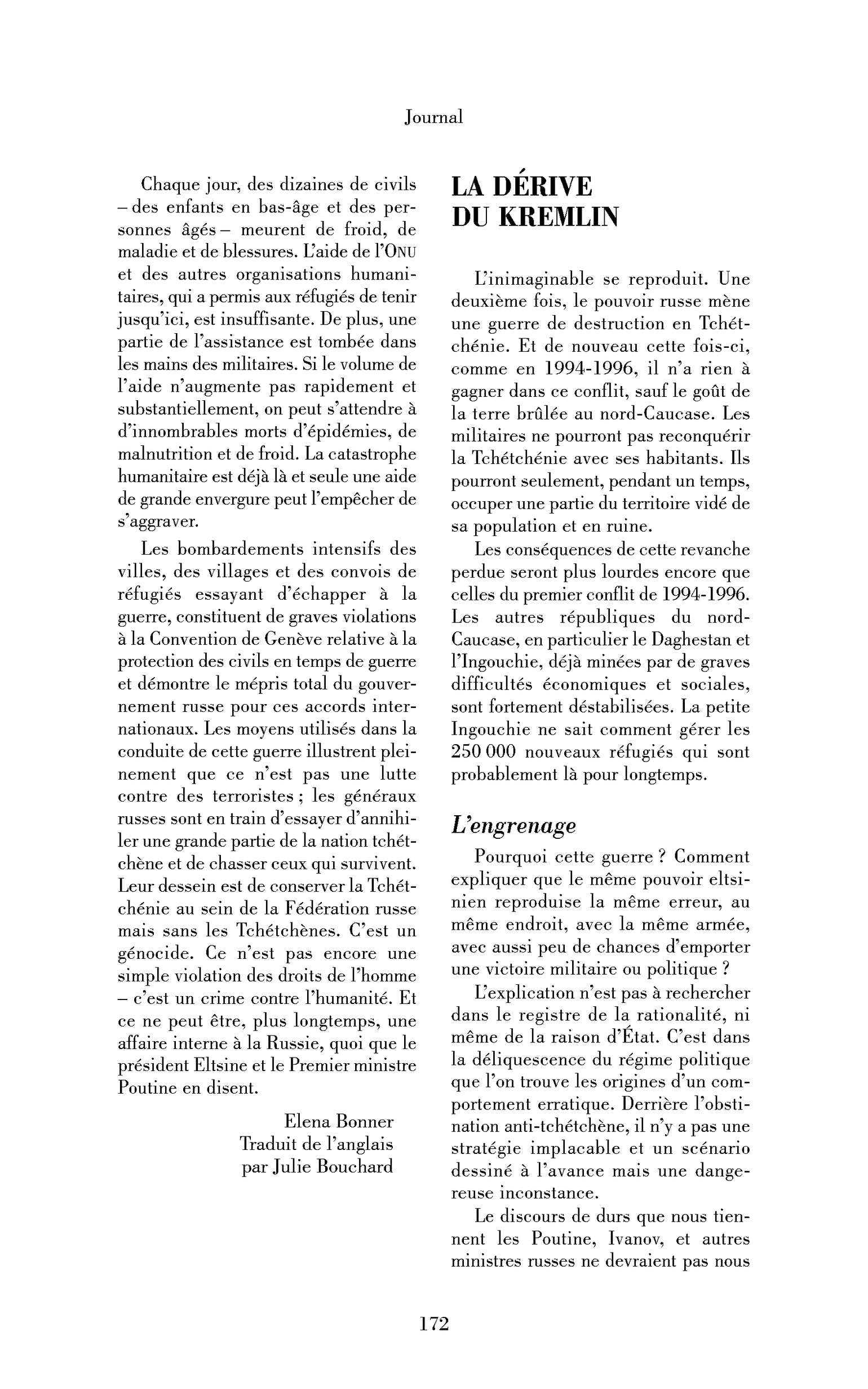 La dérive du Kremlin