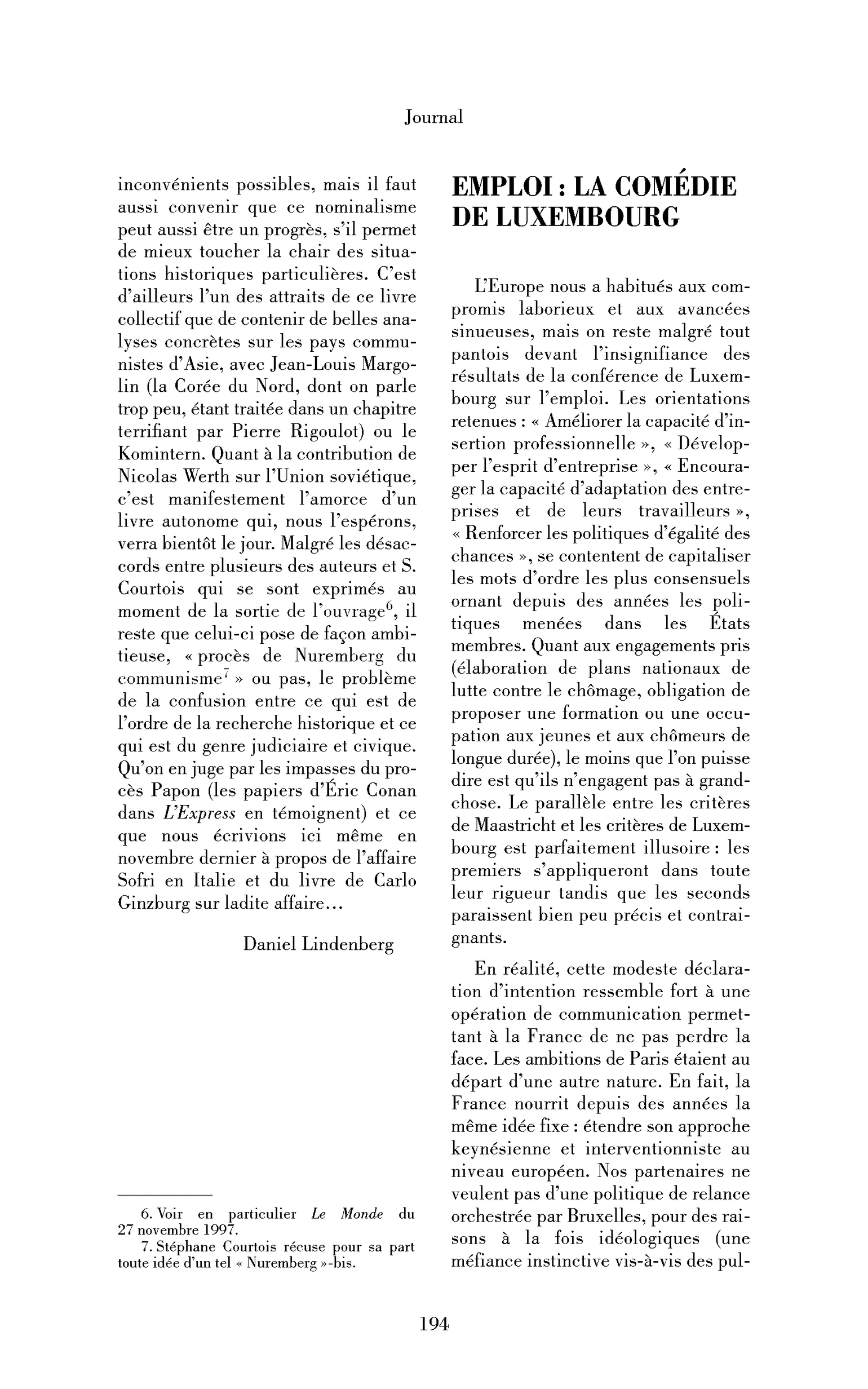 Emploi : la comédie de Luxembourg