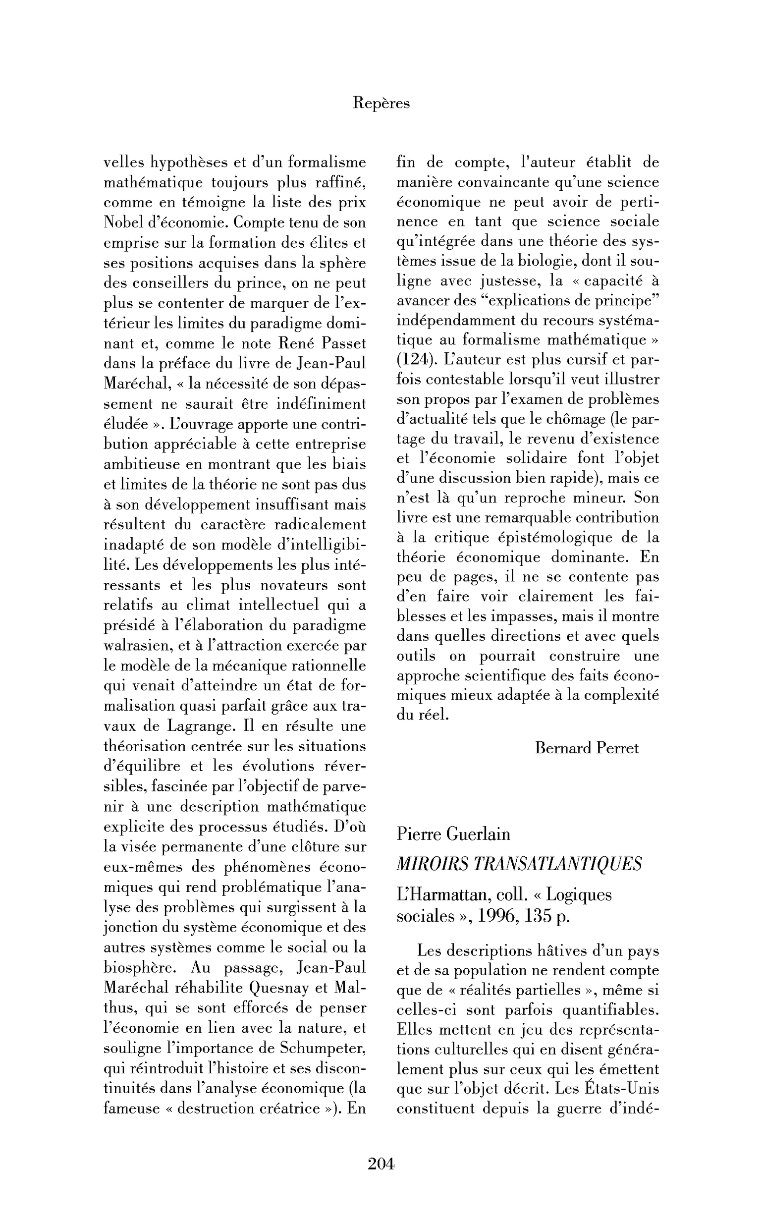 Pierre Guerlain : Miroirs transatlantiques