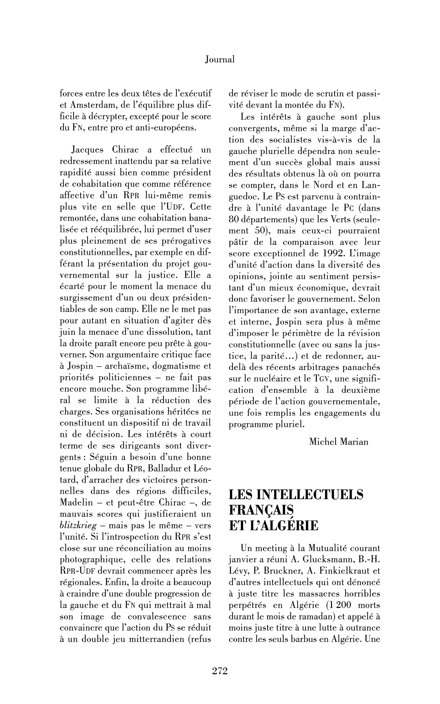 Les intellectuels français et l’Algérie