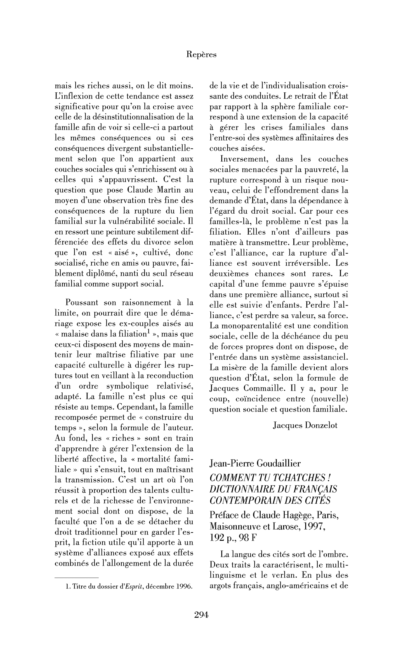 Jean-Pierre Goudaillier : Comment tu tchatches! Dictionnaire du français contemporain des cités