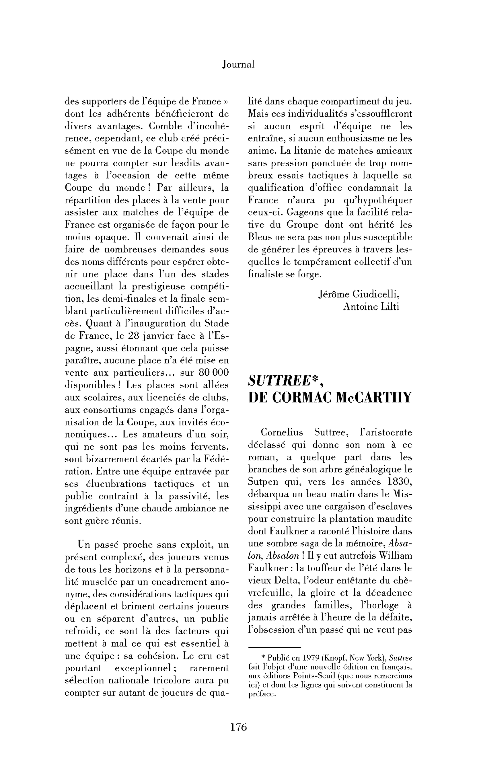 Suttree, de Cormac McCarthy