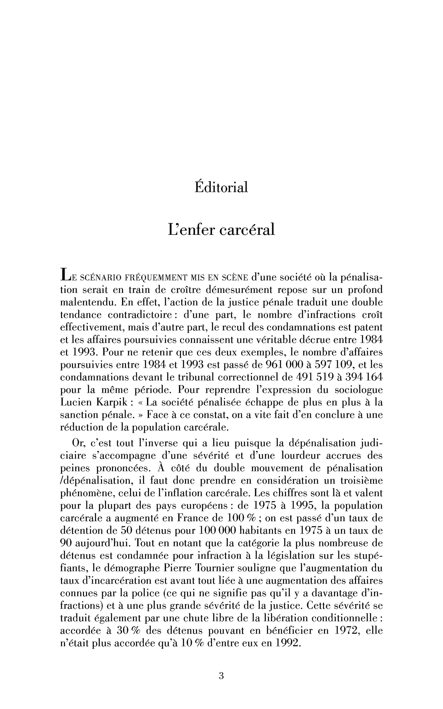 L’enfer carcéral